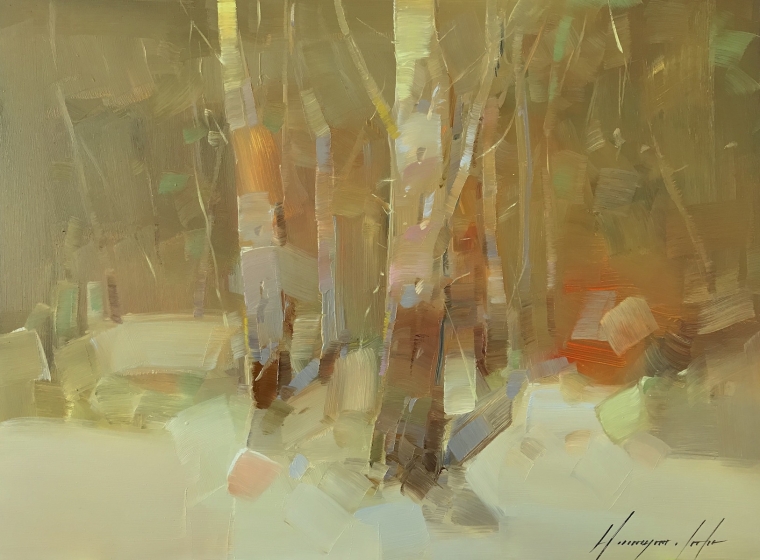 Trees, Original oil Painting, Handmade artwork, One of a Kind                 